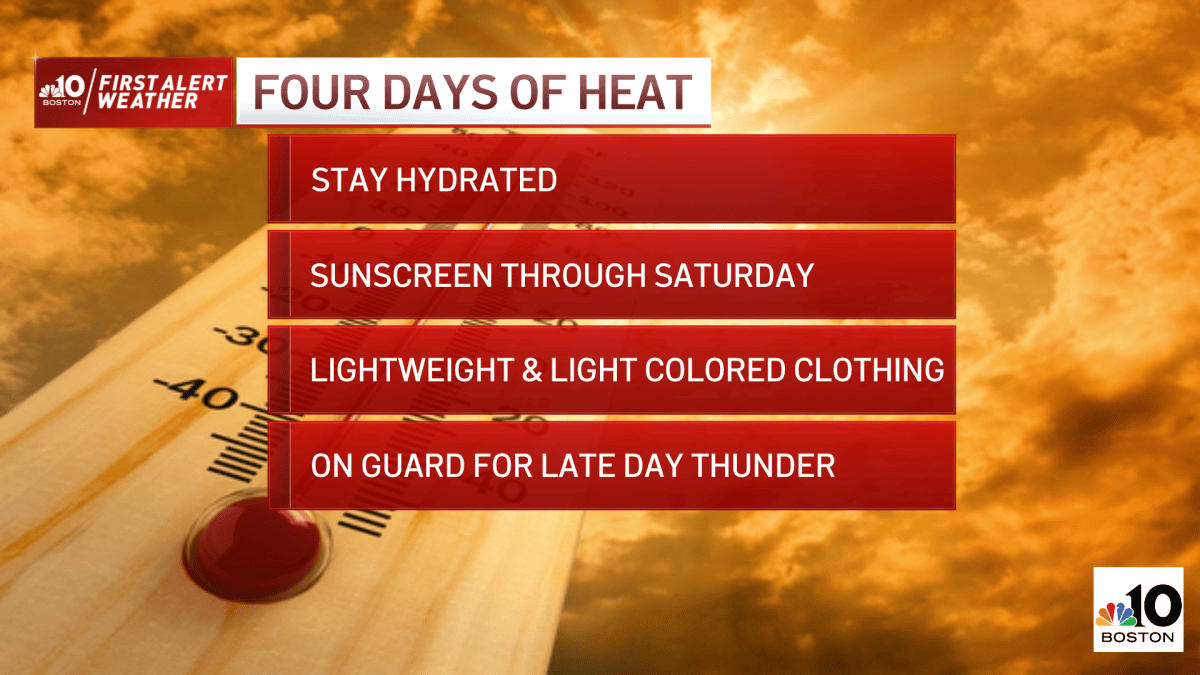 FIRST ALERT: Heat Index to Reach Rare 105 Degrees – NBC Boston