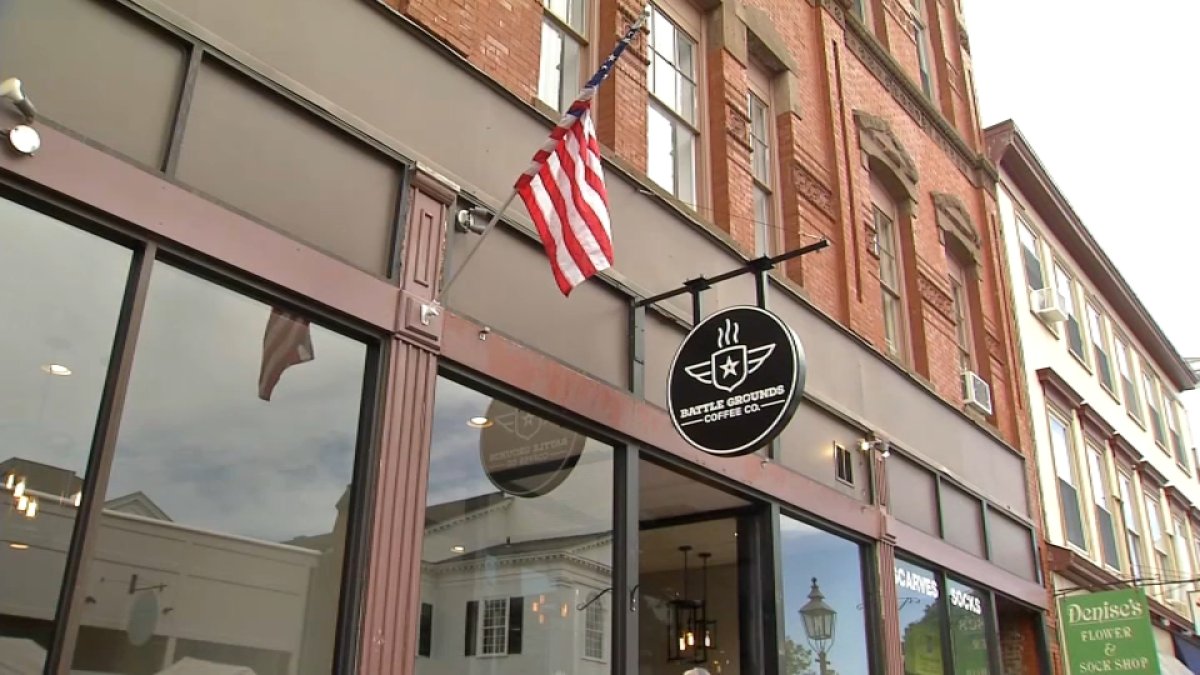 American Flag Vandalized Outside Battle Grounds Coffee Co. in