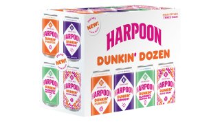 A Harpoon beer Dunkin' dozen variety pack