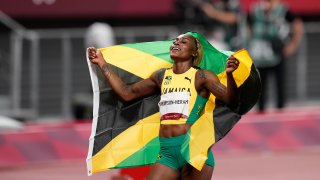 Elaine Thompson-Herah completed Bolt-esque sprint triple at the Tokyo Olympics, winning gold with Jamaica on the women's 4x100m relay team.