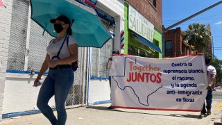 Street march of immigrant rights