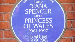 The English Heritage blue plaque is unveiled outside Coleherne Court, Old Brompton Road, London