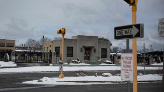 A March 14, 2018, file photo showing the Smith & Wesson headquarters in Springfield, Massachusetts.