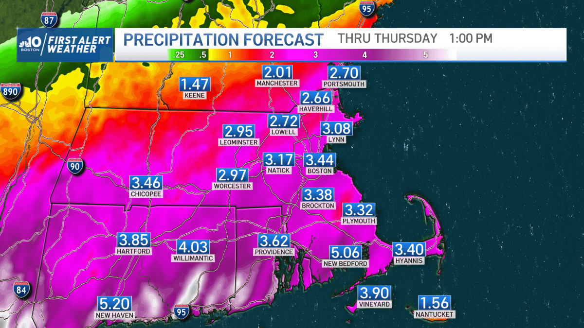 Heavy Rain, Flash Flood Potential as Remnant of Ida Hits the Region ...