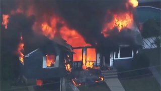 File image from the explosions and fires that rocked Merrimack Valley on Sept. 13, 2018.