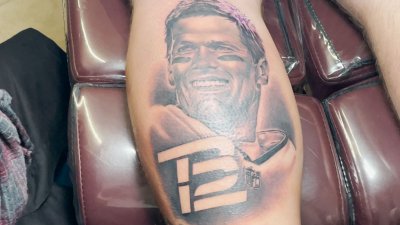 Superfan Gets Tattoo of Tom Brady's Face