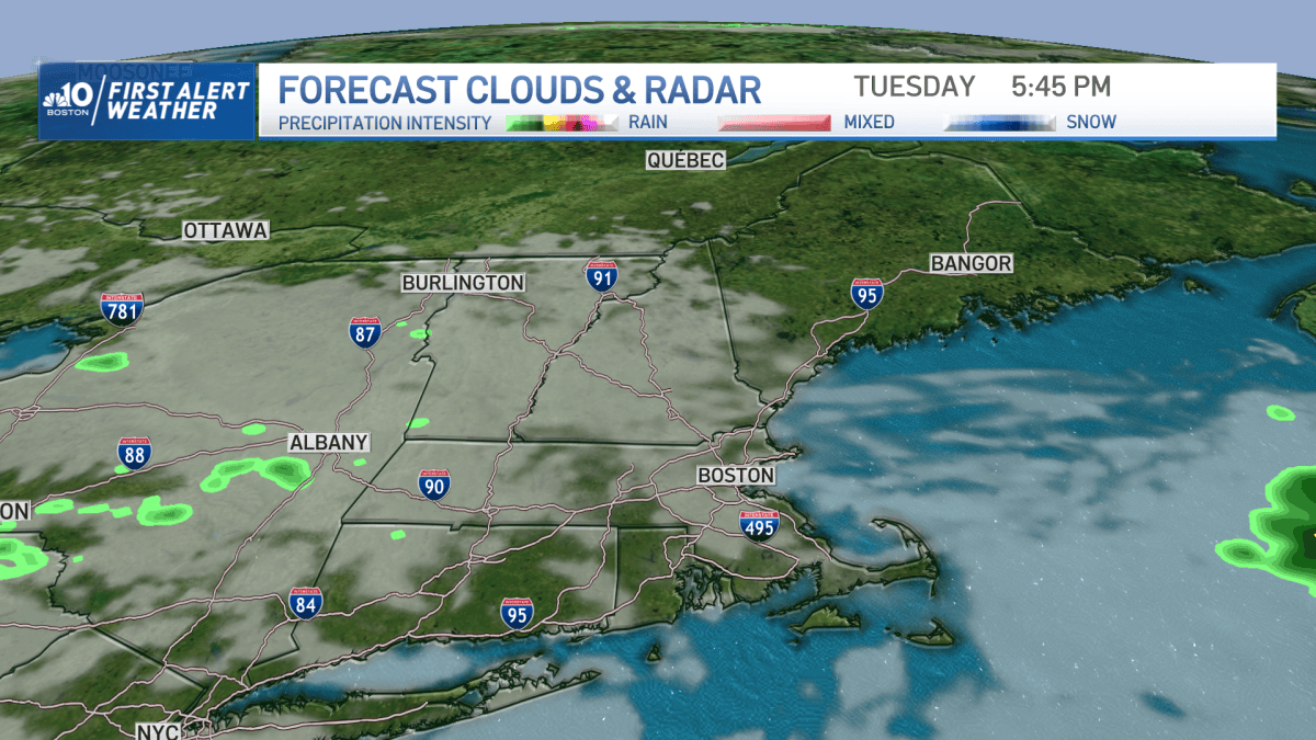 New England Forecast: Cool, Raw Tuesday, Warmer Times Ahead – NBC Boston