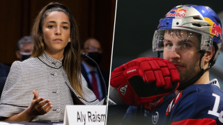 gymnast Aly Raisman hockey player Kyle Beach