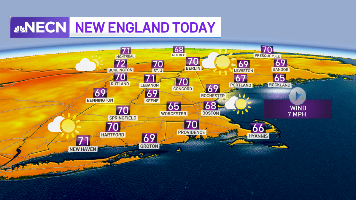 Warm, Mostly Dry Week Ahead – NBC Boston