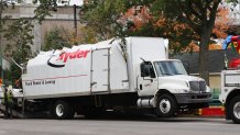 A Storrowed truck in Boston on Friday, Oct. 15, 2021.