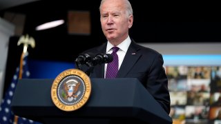 President Joe Biden speaks during a Tribal Nations Summit during Native American Heritage Month, in the South Court Auditorium on the White House campus, Monday, Nov. 15, 2021, in Washington.