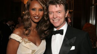 Iman and David Bowie