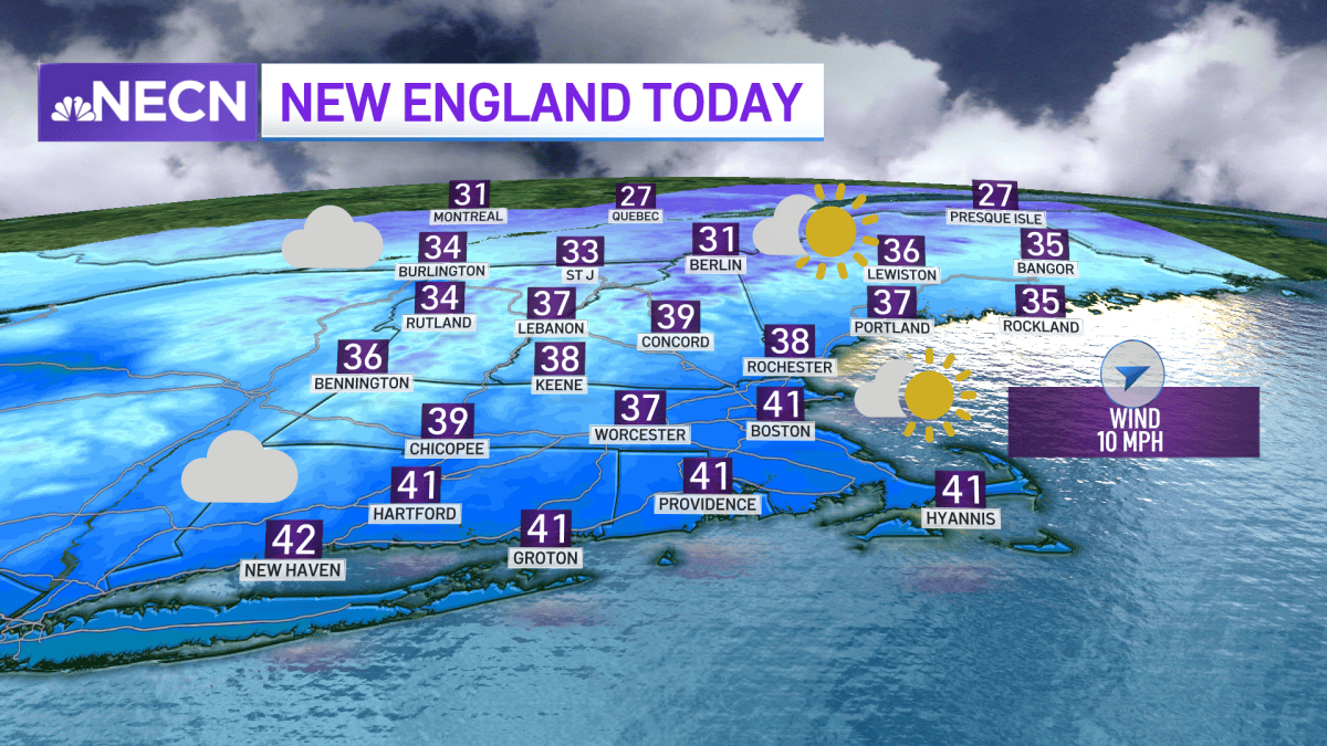 Cold, Rain, Snow in the Forecast for Mass., New England – NBC Boston