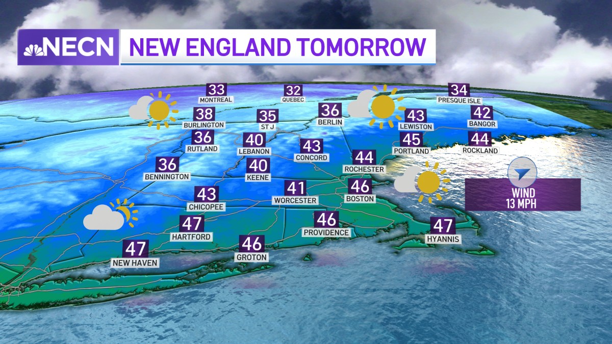 Wednesday Will Bring Temps in the 40s Ahead of Thursday’s Storm – NBC ...