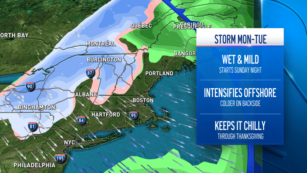 Storm to Hit Northeast Monday, Tuesday – NBC Boston