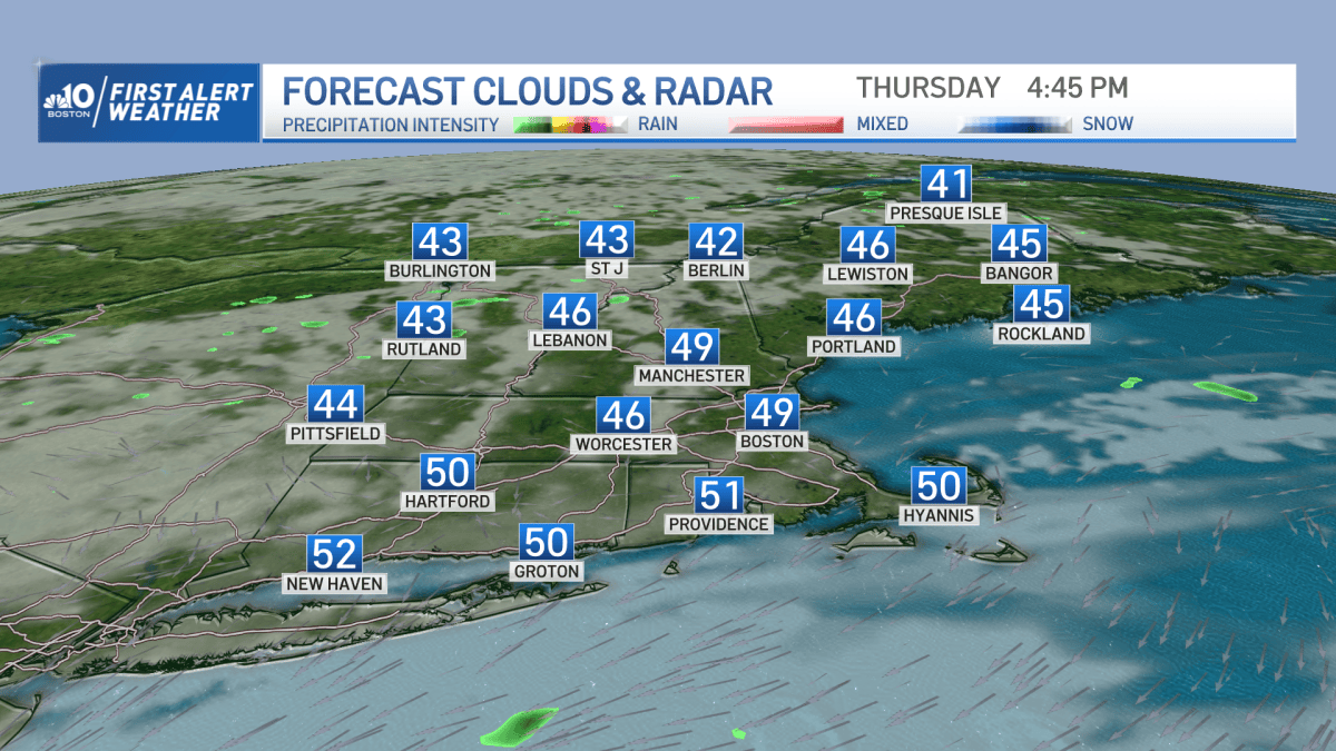 Cooler, Calm Conditions Continue in New England – NBC Boston