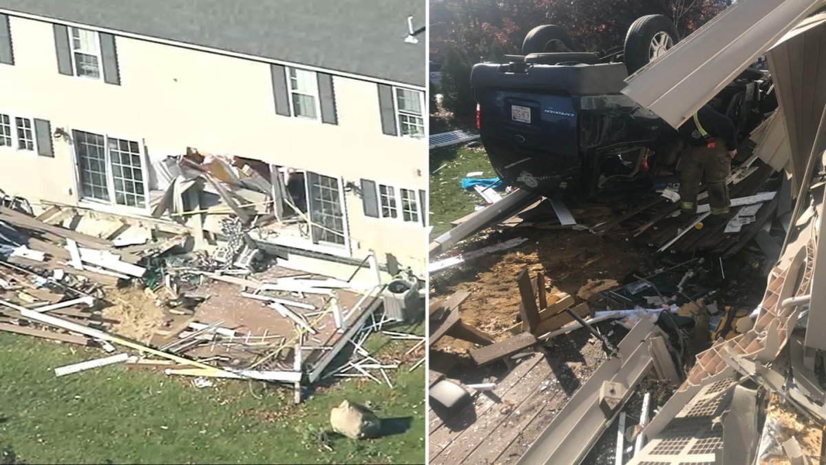 Plymouth Crash SUV Slams Into Cherry Street Condo Complex NBC Boston