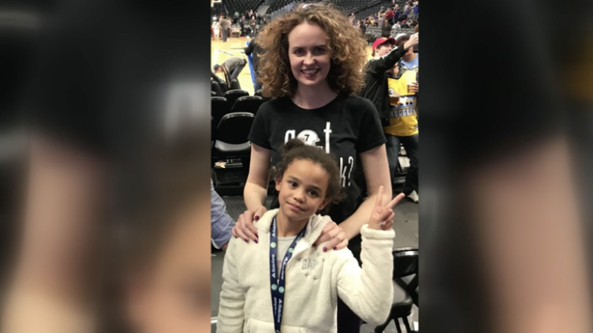 Mary MacCarthy poses for a photo with her daughter, Moira.