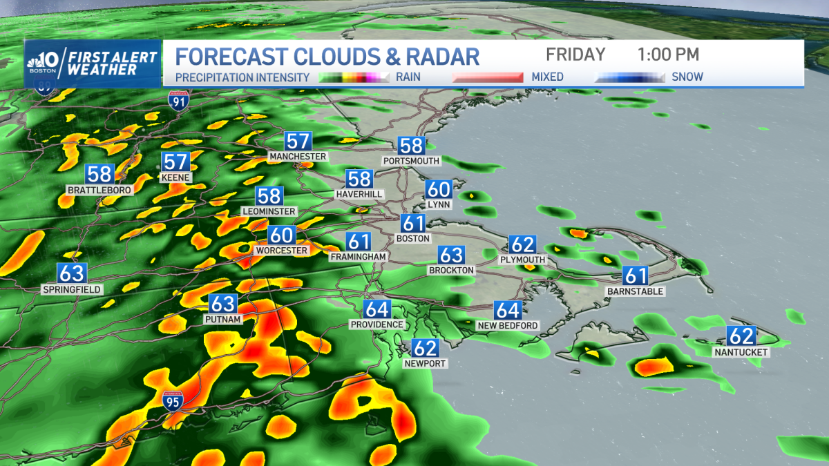 Weather in Boston MA Storm to Bring Strong Wind, Heavy Rain Friday