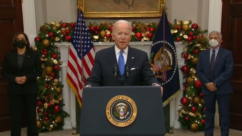 Biden on Omicron: ‘This Variant Is a Cause for Concern, Not a Cause for Panic'