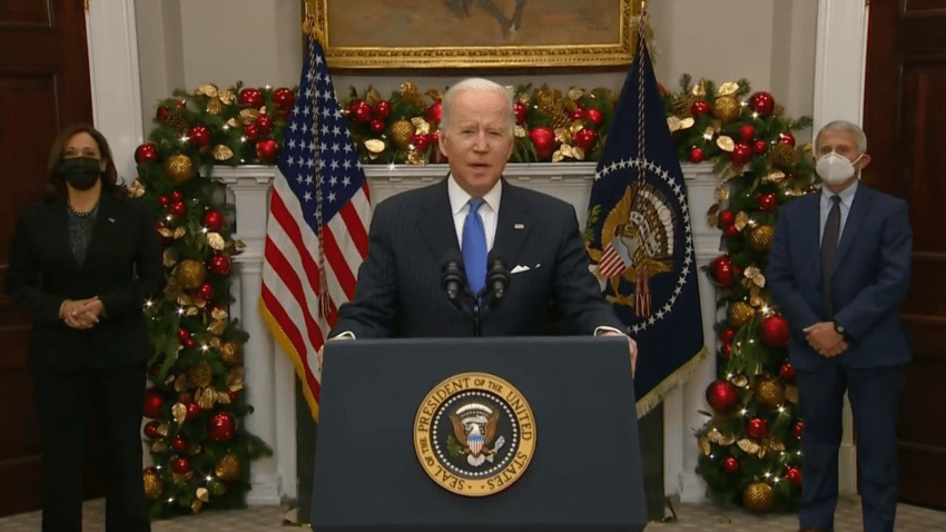 Biden on Omicron: ‘This Variant Is a Cause for Concern, Not a Cause for Panic'