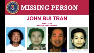 A missing person poster of John Bui Tran