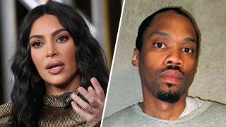 (Left) Kim Kardashian, (Right) Julius Jones.