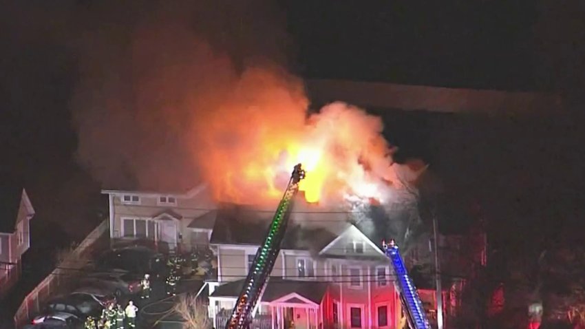 Firefighters Rescue Christmas Presents as Foxboro Home Burns