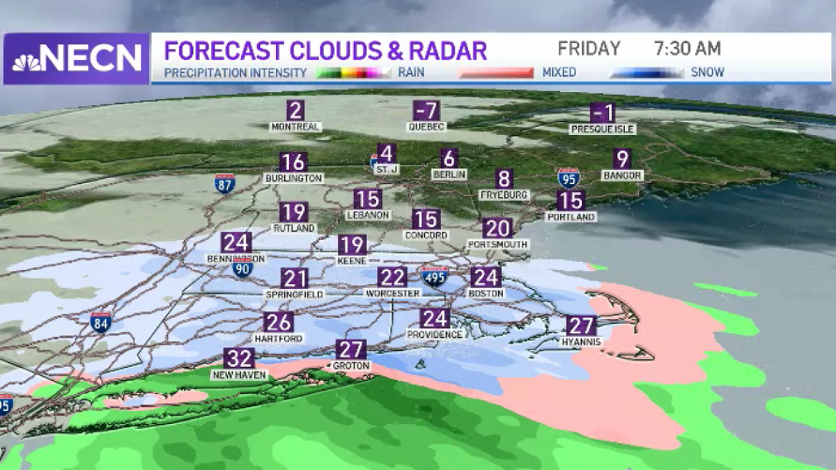 How Much Snow Are We Getting in Massachusetts? – NBC Boston