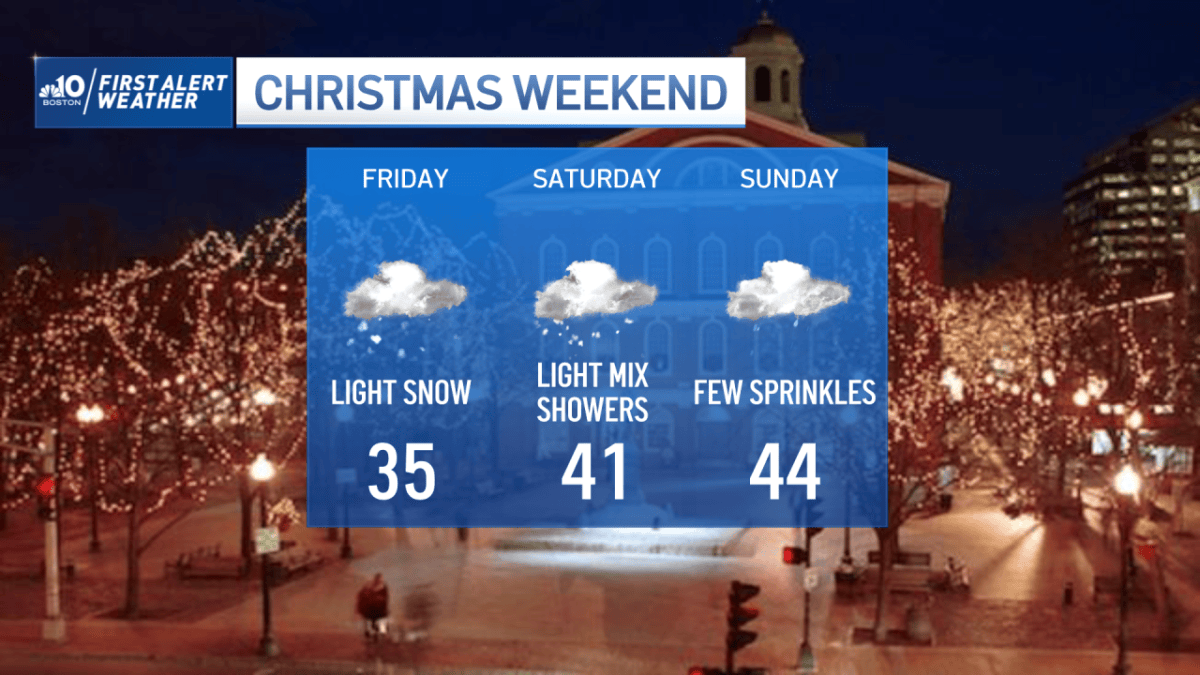 Multiple Chances for Snow In New England As Christmas Inches Closer ...
