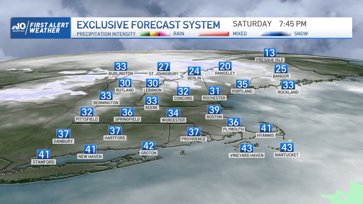 Weather Forecast: Cold and Cloudy Saturday – NBC Boston