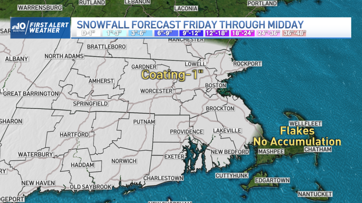 Snow Storm Weather Forecast for Massachusetts NBC Boston