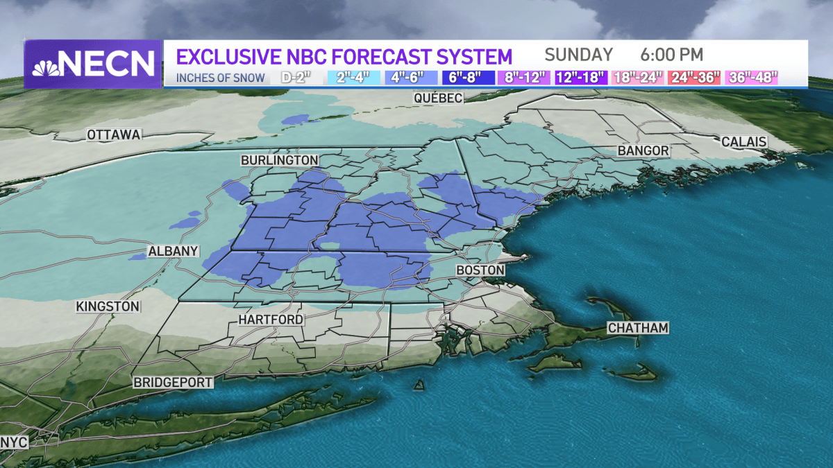 Snow Heading to Mass. Saturday, Sunday – NBC Boston