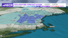 Total snow accumulation expected across New England by Sunday