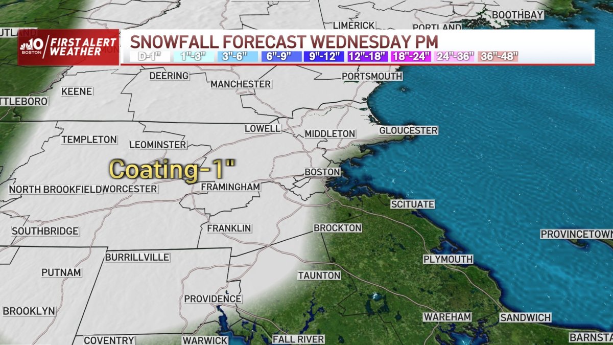 How Much Snow Wednesday in Mass. Video, Live Radar NBC Boston