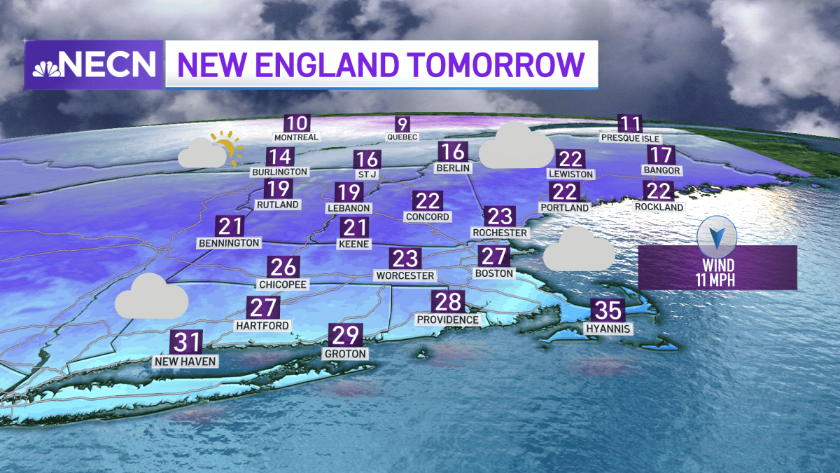 Winter Makes Its Return Sunday Night as Cold Air Moves Into New England ...