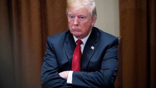 President Donald Trump in the Cabinet Room of the White House on February 6, 2018 in Washington, DC.