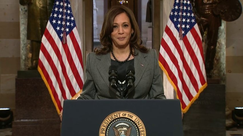 WATCH: VP Harris' Full Speech on Anniversary of Jan. 6