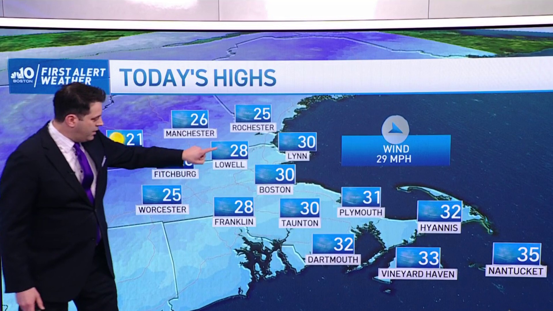 Forecast: Wintry Wind, Sunshine Tuesday – NBC Boston