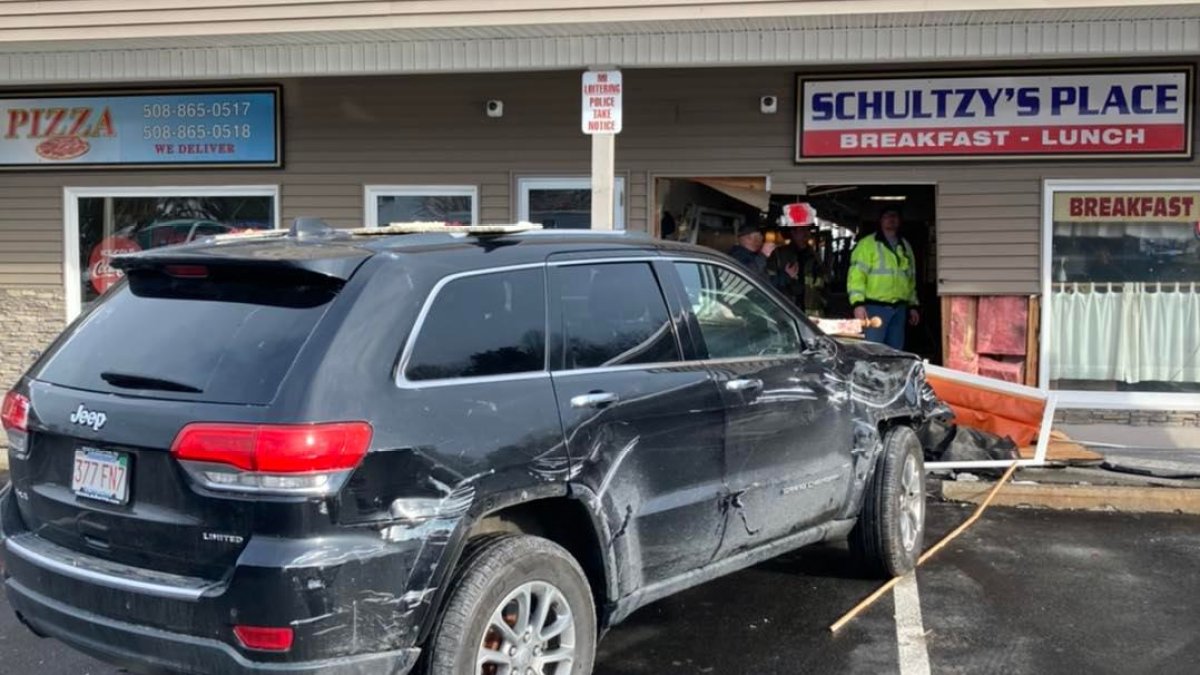 Sutton MA Crash Schultzy’s Place Damaged in SUV Accident NBC Boston