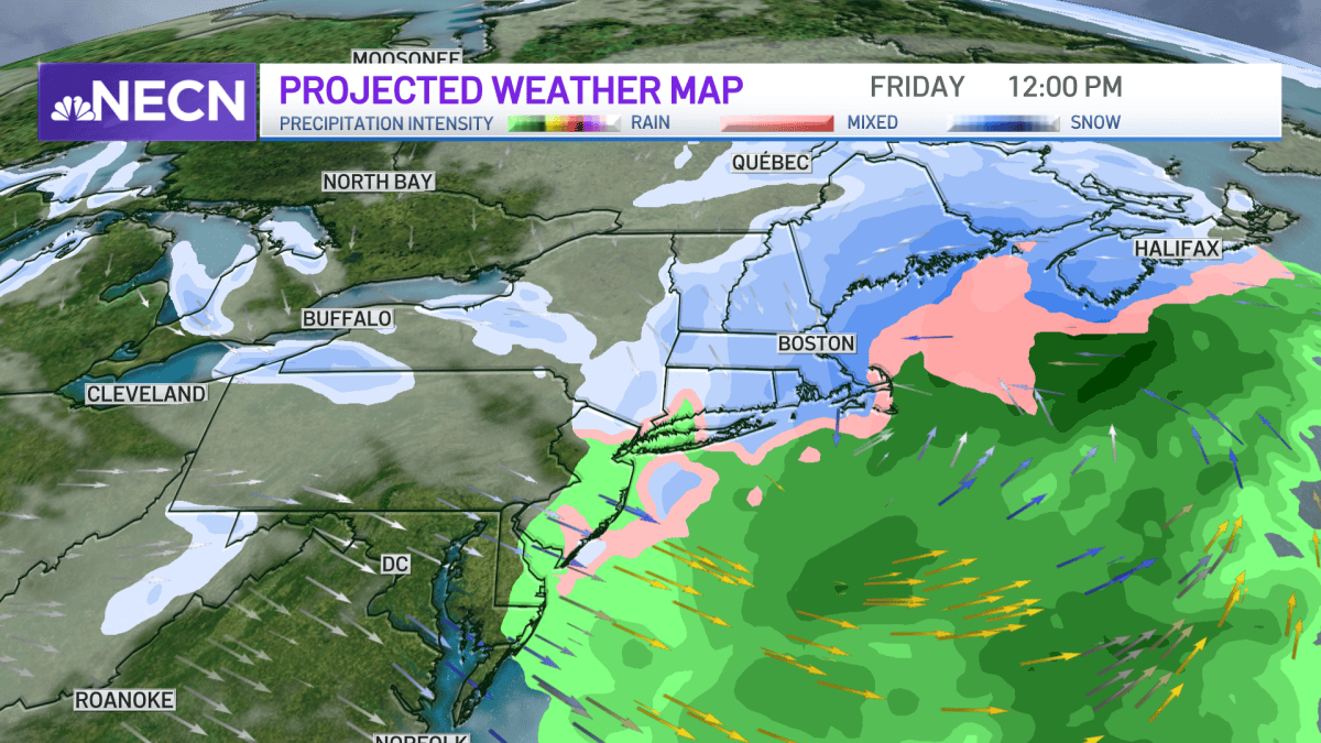 Snow Storm in Boston Friday: Here’s the Latest Forecast – NBC Boston