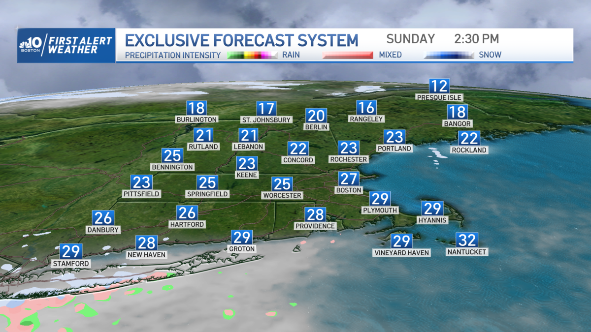 Snow Storm Monday How Much Snow Will Massachusetts Get? NBC Boston
