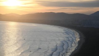 A beach in Sanya in China's Hainan province