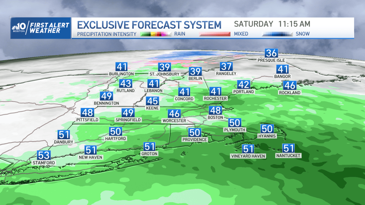 Scattered Showers Saturday With Gusty Afternoon Winds – NBC Boston
