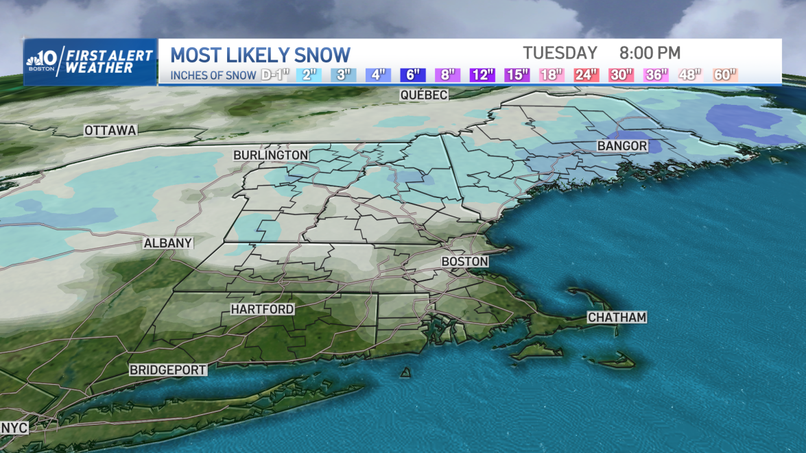 New England Weather Snow Tonight, Nor’easter Threatens Weekend NBC