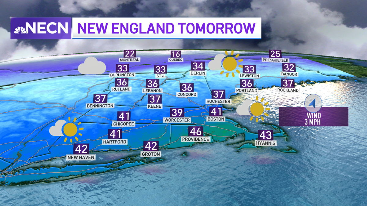 Thursday Brings Real Improvement in Temperatures to New England – NBC ...