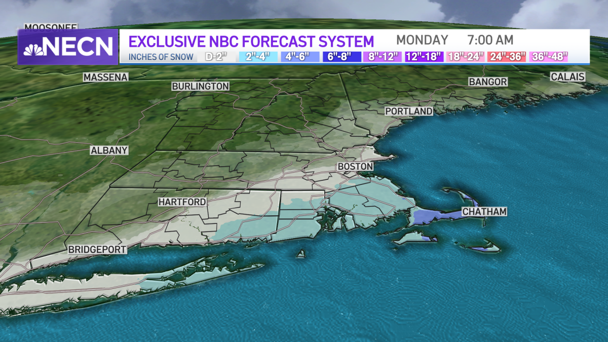 How Much Snow Tomorrow in Boston? – NBC Boston