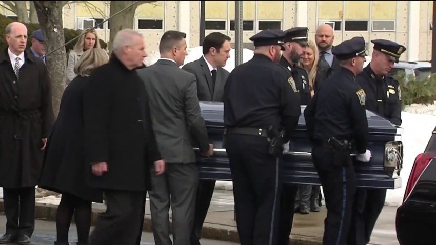 Funeral Held for Boston Police Officer Whose Body Was Found in Canton