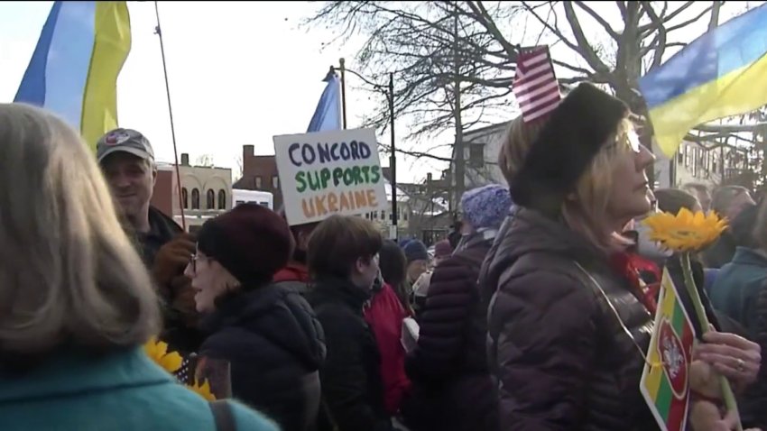 Candlelight Vigil Held in Concord to Show Solidarity for Ukrainian People