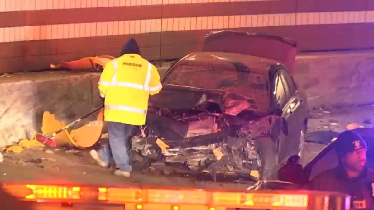 Driver Hospitalized After Sumner Tunnel Crash NBC Boston